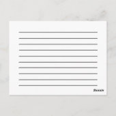 Aquarellkarte Postkarte (Rückseite)