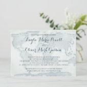 Aquarellkarten-Hochzeitseinladung Einladung (Stehend Vorderseite)