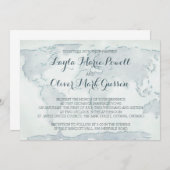 Aquarellkarten-Hochzeitseinladung Einladung (Vorne/Hinten)