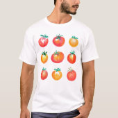 Aquarellkartoffeln HandGezeichnet Sommer-Feinschme T-Shirt (Vorderseite)