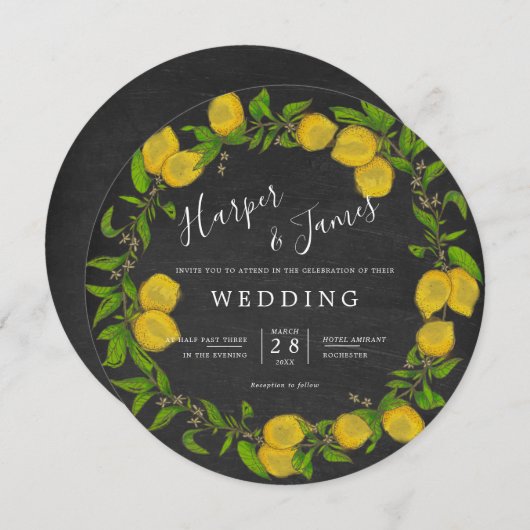 Aquarellkarton Einladung (Vorne/Hinten)