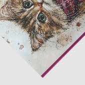 Aquarellkarton, Karpfen, Schnee, Schnee BZ4 Decoup Seidenpapier (Ausschnitt)