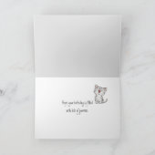 Aquarellkätzchen Geburtstag Karte (Innenseite)