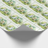 Aquarellkätzchen Geschenkpapier (Ecke)