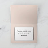 Aquarellkätzchen mit alter Schuhe Karte (Innenseite)