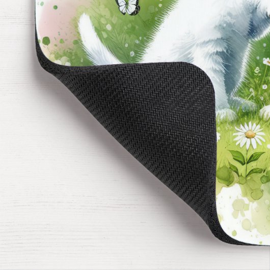 Aquarellkätzchen Mousepad (Ecke)
