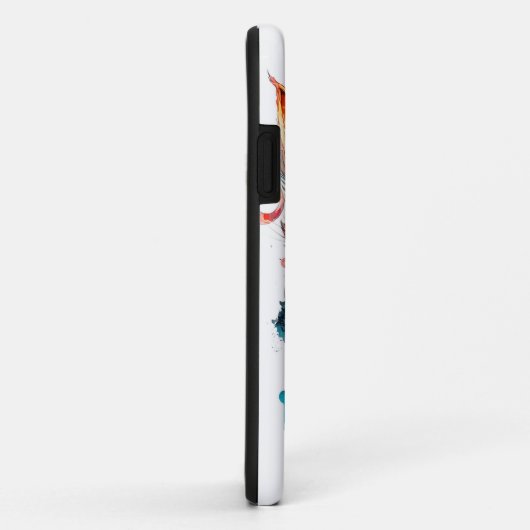 Aquarellkatze im Steampunkstil Case-Mate iPhone Hülle (Hinten/Rechts)