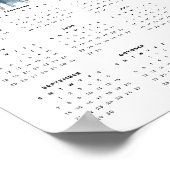 Aquarellkatze in Hoodie Splash Art 2025 Kalender Poster (Ecke)