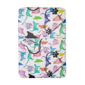 Aquarellkatzen Badematte (Vorderseite Vertikal)