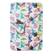 Aquarellkatzen Badematte (Vorderseite Vertikal)