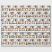 Aquarellkatzen in Schneeflocken Geschenkpapier (Flach)