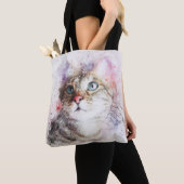 Aquarellkatzen Tasche (Von Nahem)