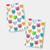 Aquarellkatzen und Freunde Ausweis (Vorder- & Rückseite)