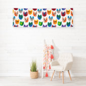 Aquarellkatzen und Freunde Banner (Insitu)