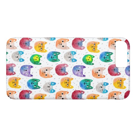 Aquarellkatzen und -freunde Case-Mate iPhone hülle (Rückseite (Horizontal))