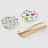 Aquarellkatzen und Freunde Fächer (Non-assembled)