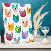 Aquarellkatzen und -freunde fotoplatte (Seite)
