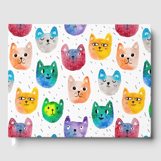 Aquarellkatzen und Freunde Gästebuch (Vorderseite)
