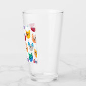 Aquarellkatzen und Freunde Glas (Links)