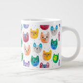 Aquarellkatzen und Freunde Jumbo-Tasse (Rechts)