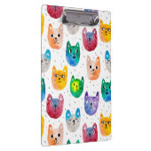 Aquarellkatzen und Freunde Klemmbrett (Rechts)