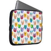 Aquarellkatzen und Freunde Laptopschutzhülle (Vorne Rechts)