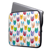 Aquarellkatzen und Freunde Laptopschutzhülle (Vorderseite Links)