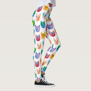 Aquarellkatzen und Freunde Leggings