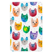 Aquarellkatzen und Freunde Magnet (Vertikal)