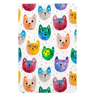 Aquarellkatzen und Freunde Magnet