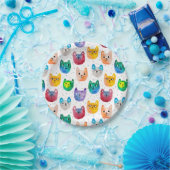 Aquarellkatzen und Freunde Pappteller (Party)
