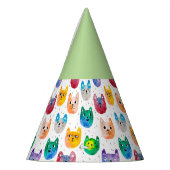 Aquarellkatzen und Freunde Partyhütchen (Links)