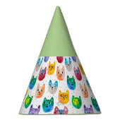 Aquarellkatzen und Freunde Partyhütchen (Rechts)