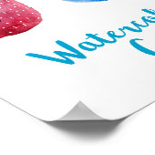 Aquarellkatzen und Freunde Poster (Ecke)