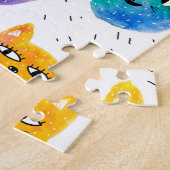 Aquarellkatzen und Freunde Puzzle (Seite)