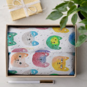 Aquarellkatzen und Freunde Seidenpapier (Geschenk)