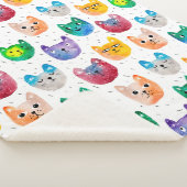 Aquarellkatzen und Freunde Sherpadecke (3/4)