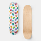 Aquarellkatzen und Freunde Skateboard (Vorderseite)