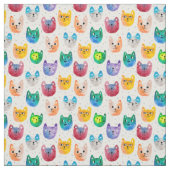 Aquarellkatzen und -freunde stoff (Muster)
