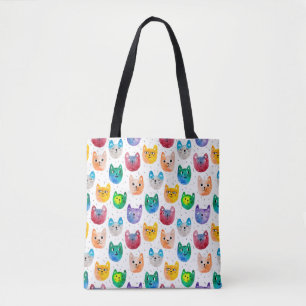 Aquarellkatzen und Freunde Tasche