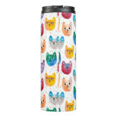 Aquarellkatzen und Freunde Thermosbecher (Rückseite)