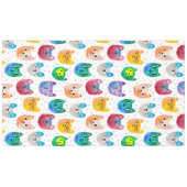 Aquarellkatzen und -freunde tischdecke (Vorderseite (Horizontal))