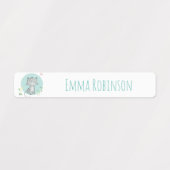 Aquarellkatzenklassezeichen in der Vorschule Etiketten (Design 1)