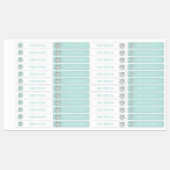 Aquarellkatzenklassezeichen in der Vorschule Etiketten (Blatt)