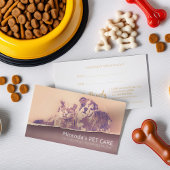 Aquarellkatzenpflegegeschäft für Hunde im Aquarell Terminkarte