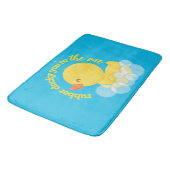 Aquarellkautschuk Ducky Du bist das Eine Badematte (Schrägansicht)