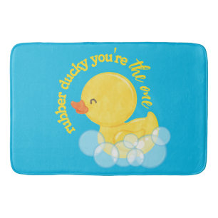 Aquarellkautschuk Ducky Du bist das Eine Badematte