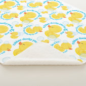 Aquarellkautschuk Ducky Du bist das Eine Sherpadecke (3/4)