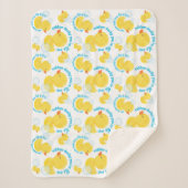 Aquarellkautschuk Ducky Du bist das Eine Sherpadecke (Vorderseite)