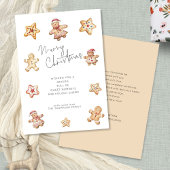 Aquarellkekse Lebkuchen Frohe Weihnachten